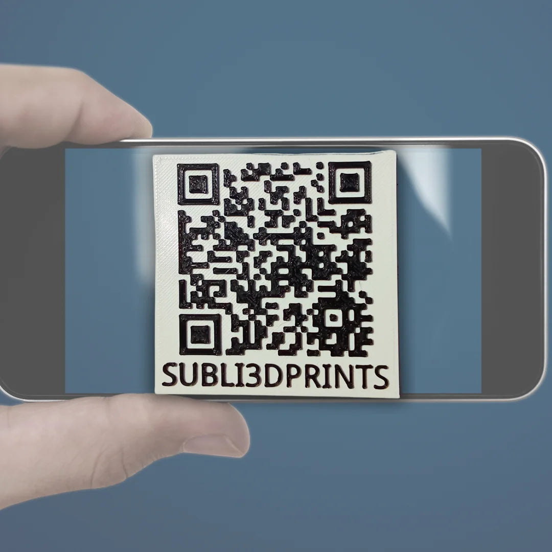 Imán cuadrado con código QR personalizado - Product Image