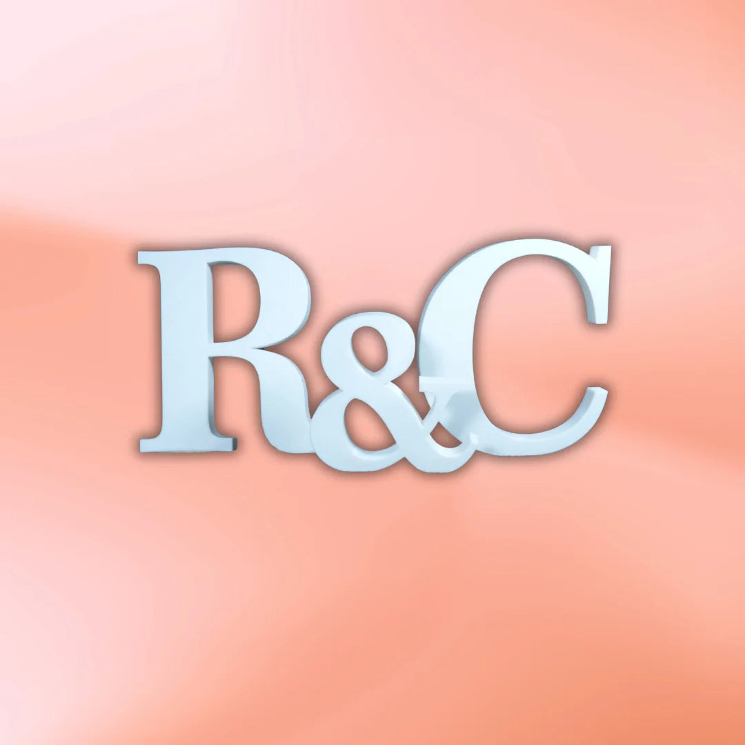 Iniciales de pareja 3D - Product Image