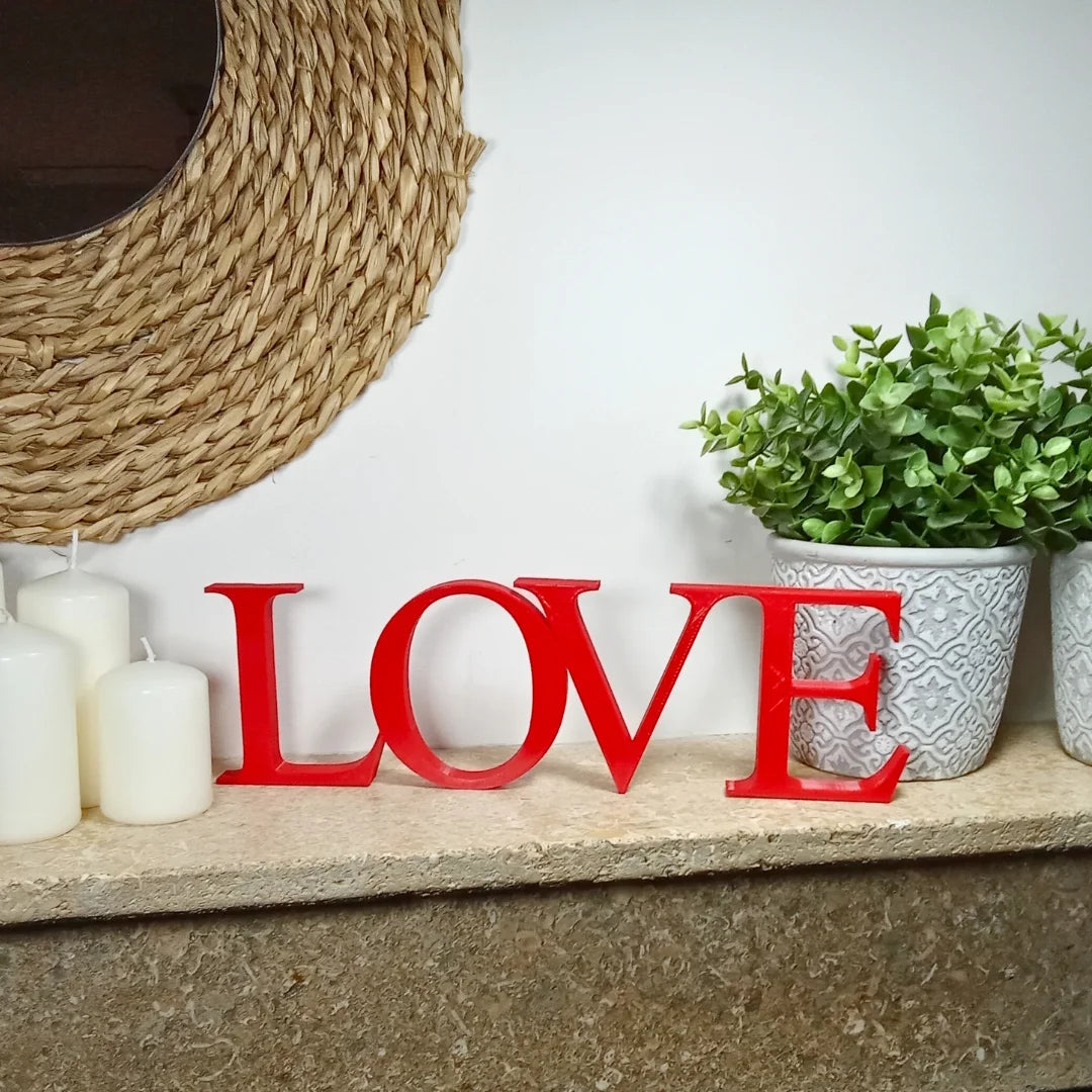Letras 3D decorativas "Love" - Product Image