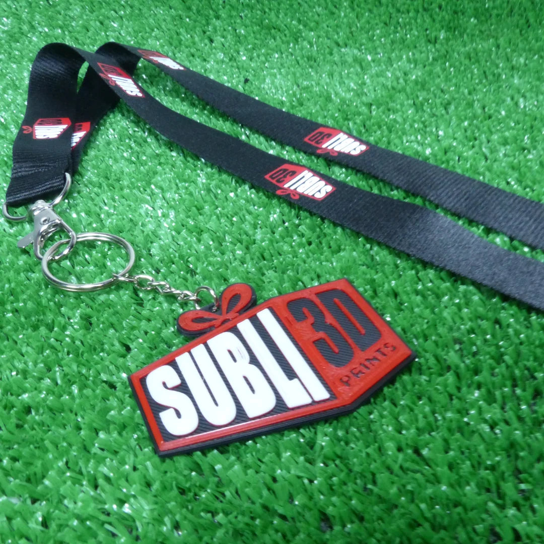 Llavero 3D personalizado con lanyard a juego - Product Image