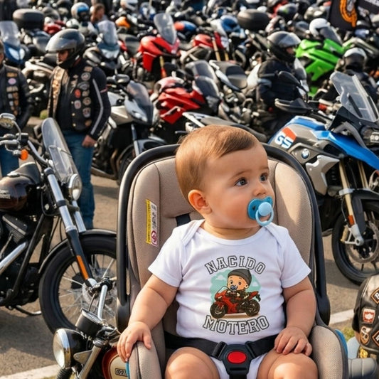 Body bebé "Nacido/a motero/a"