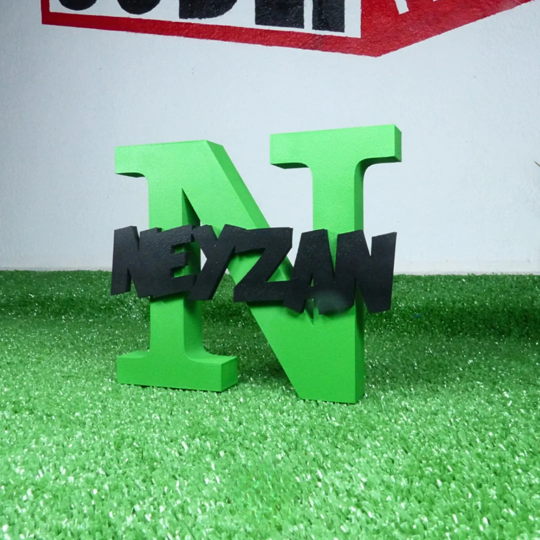 Nombre con inicial 3D - Product Image