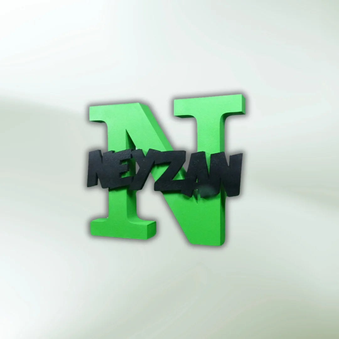 Nombre con inicial 3D - Product Image