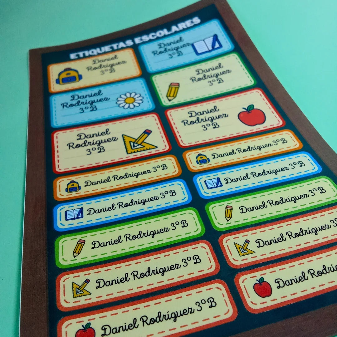 Pegatinas Escolares Personalizadas - Product Image