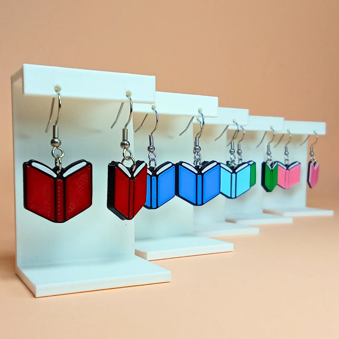Pendientes 3D "Book" - Product Image