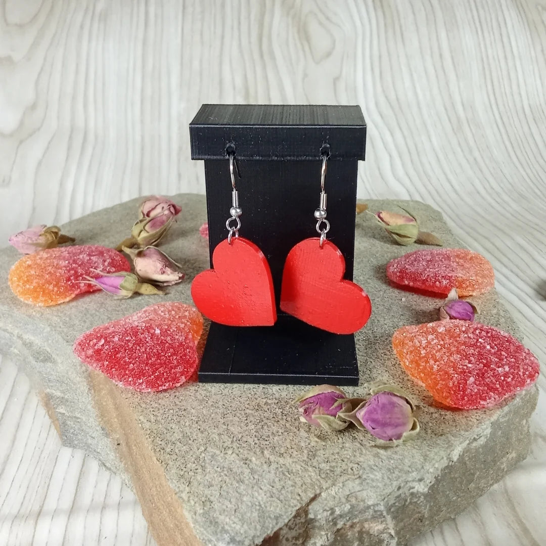 Pendientes 3D "Corazón" - Product Image