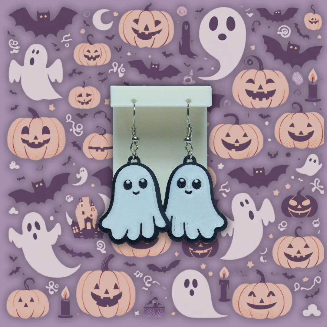 Pendientes 3D "Cute ghost" - Product Image
