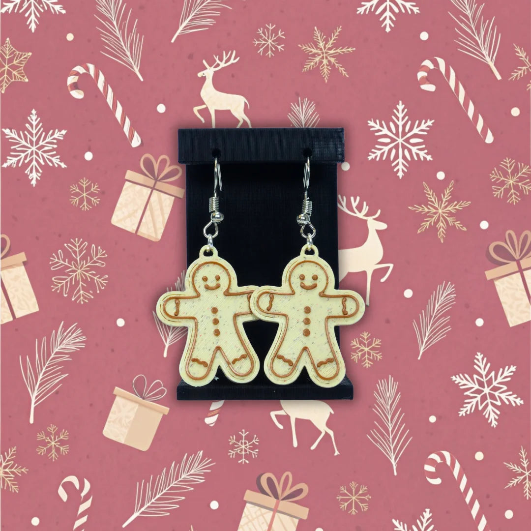 Pendientes 3D "Galleta de jengibre" - Product Image