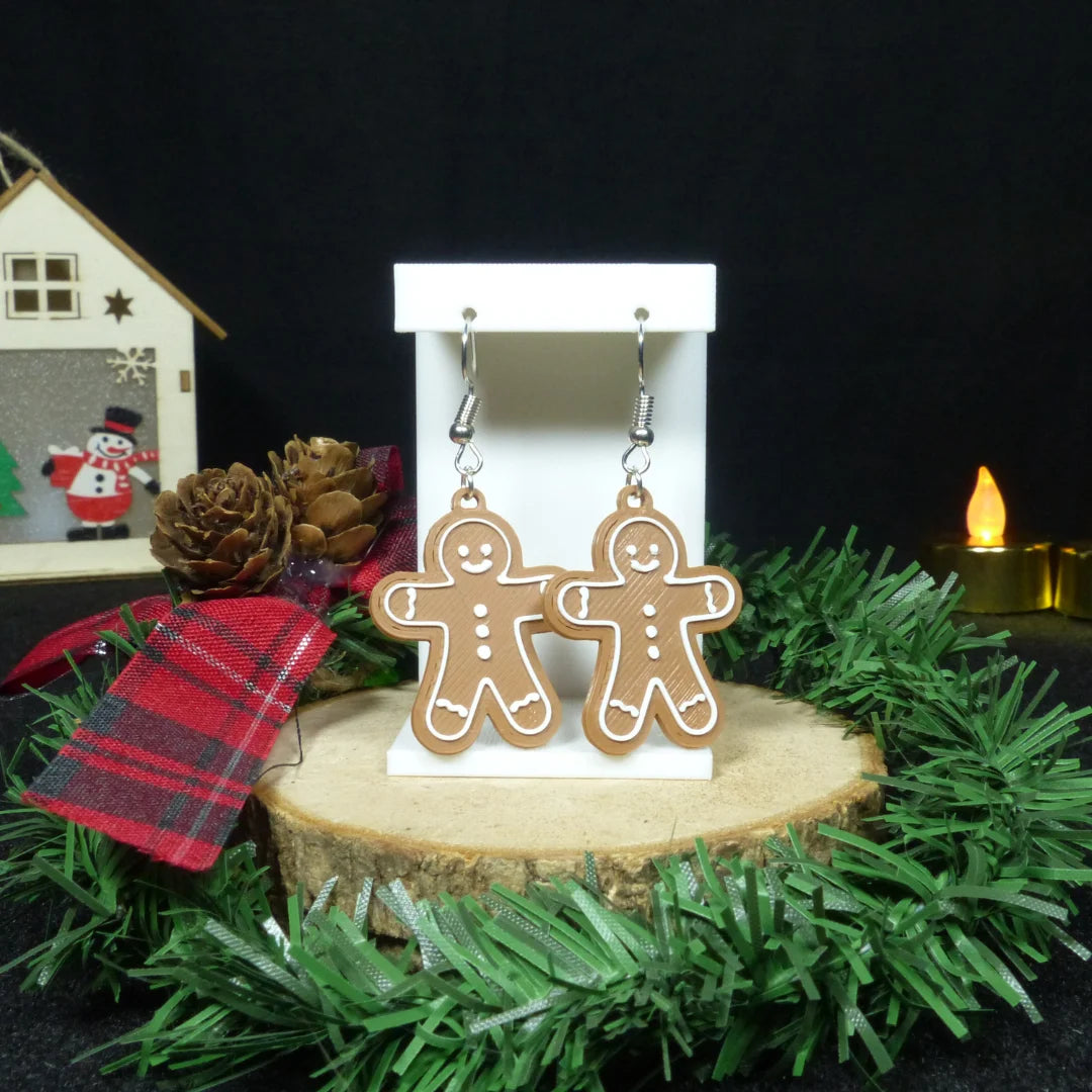 Pendientes 3D "Galleta de jengibre" - Product Image
