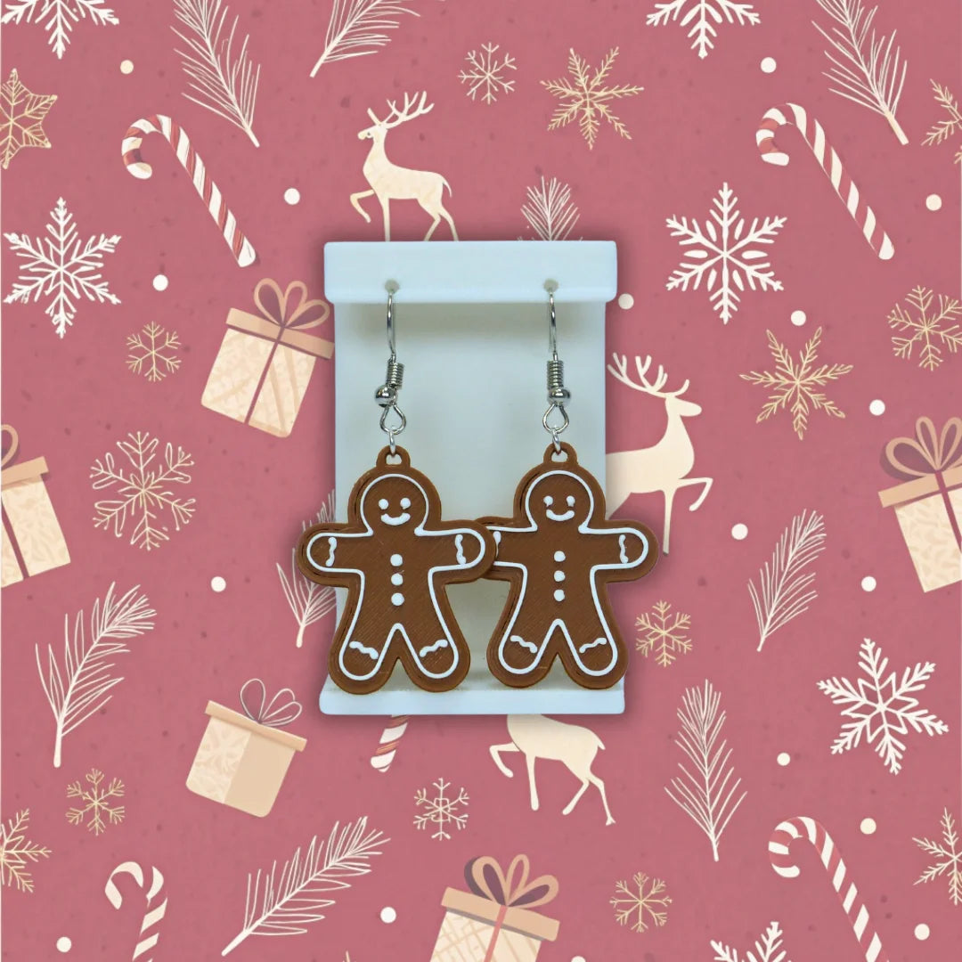 Pendientes 3D "Galleta de jengibre" - Product Image