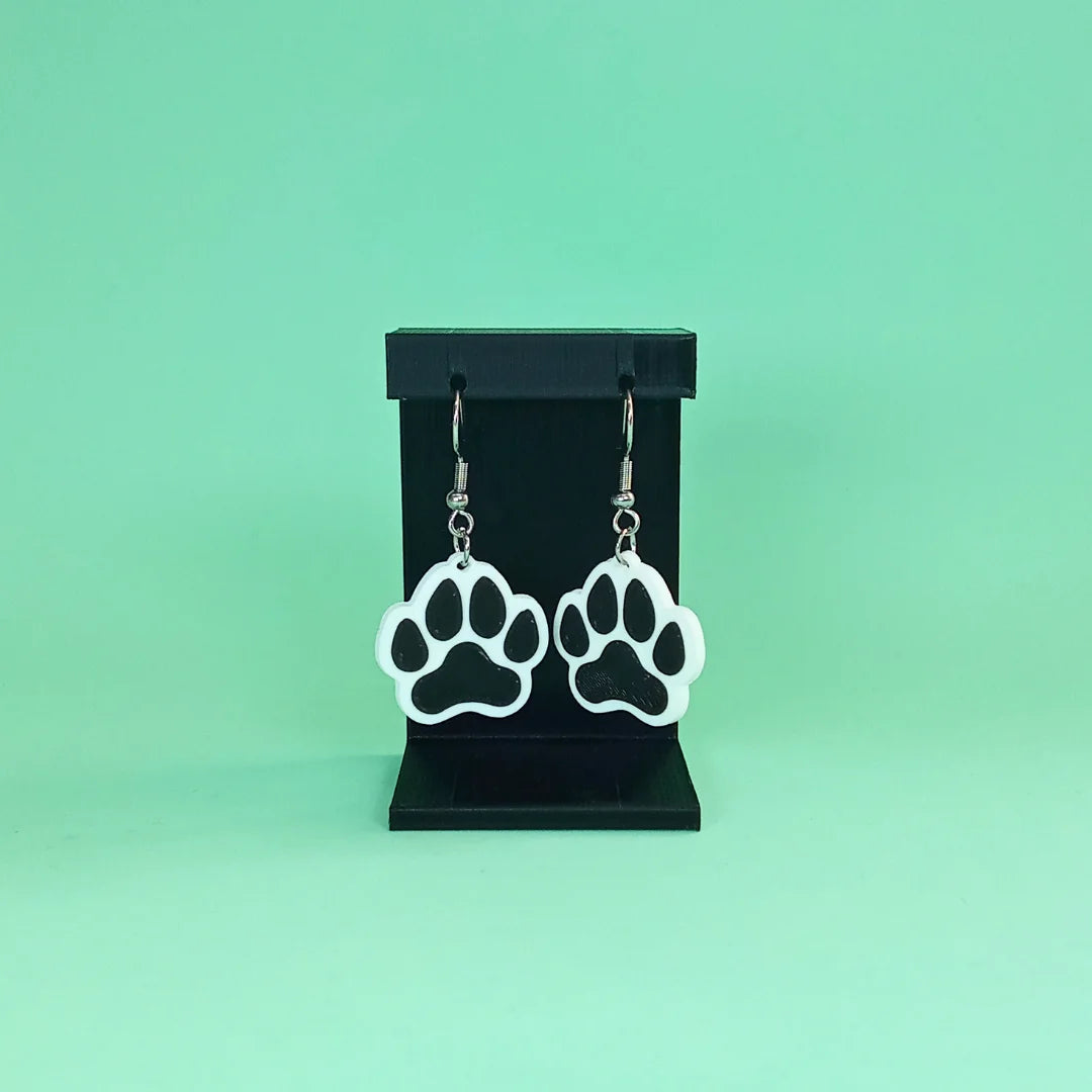 Pendientes 3D "Huella de mascota" - Product Image