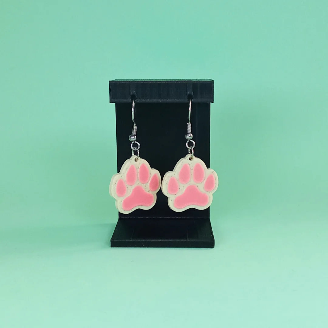 Pendientes 3D "Huella de mascota" - Product Image