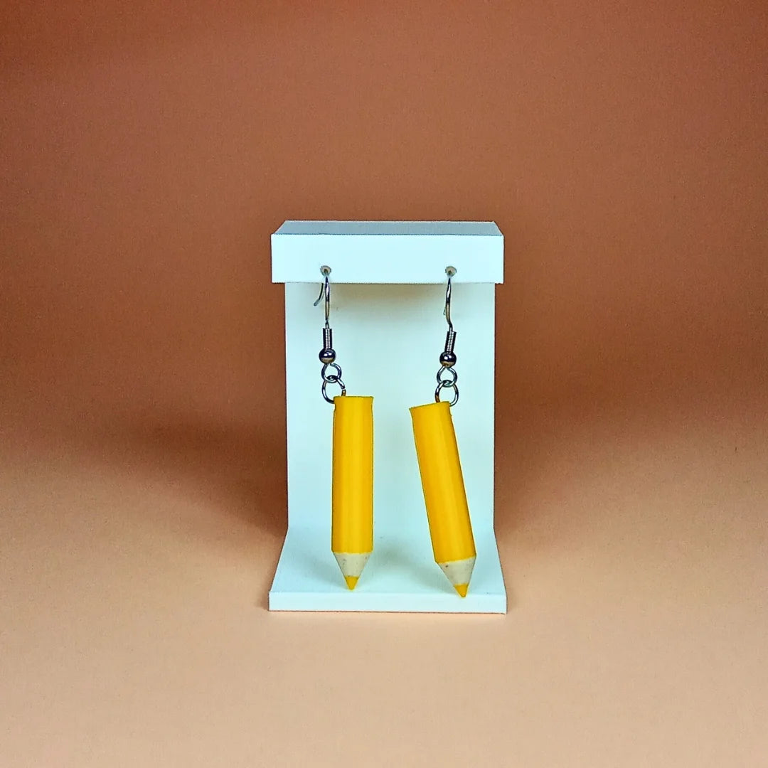 Pendientes 3D "Lápiz de color" - Product Image