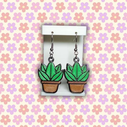 Pendientes 3D "Maceta" - Product Image