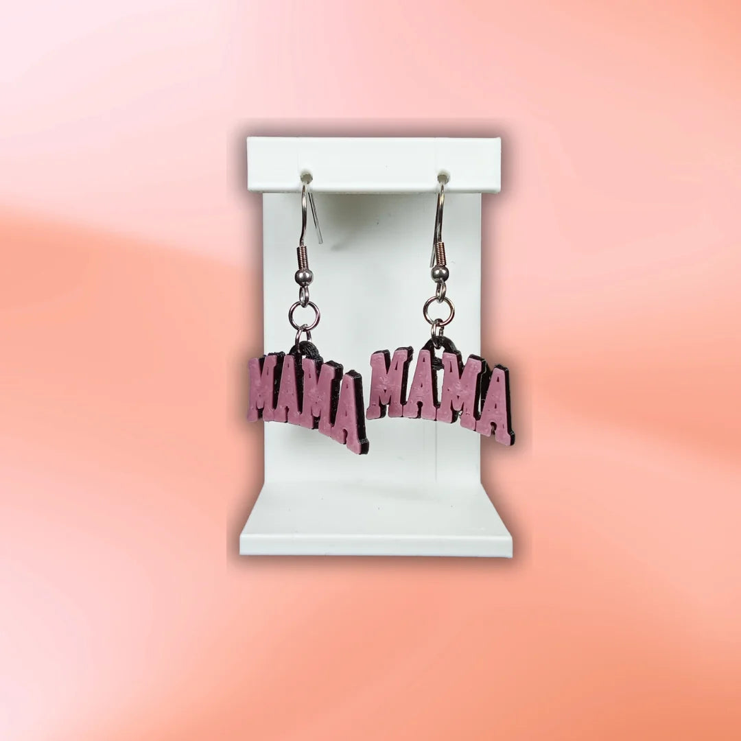 Pendientes 3D "Mama" - Product Image
