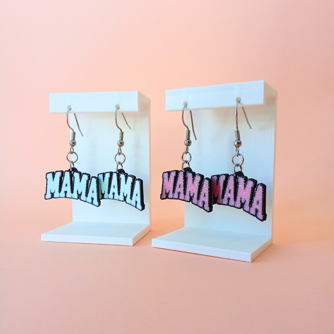 Pendientes 3D "Mama"