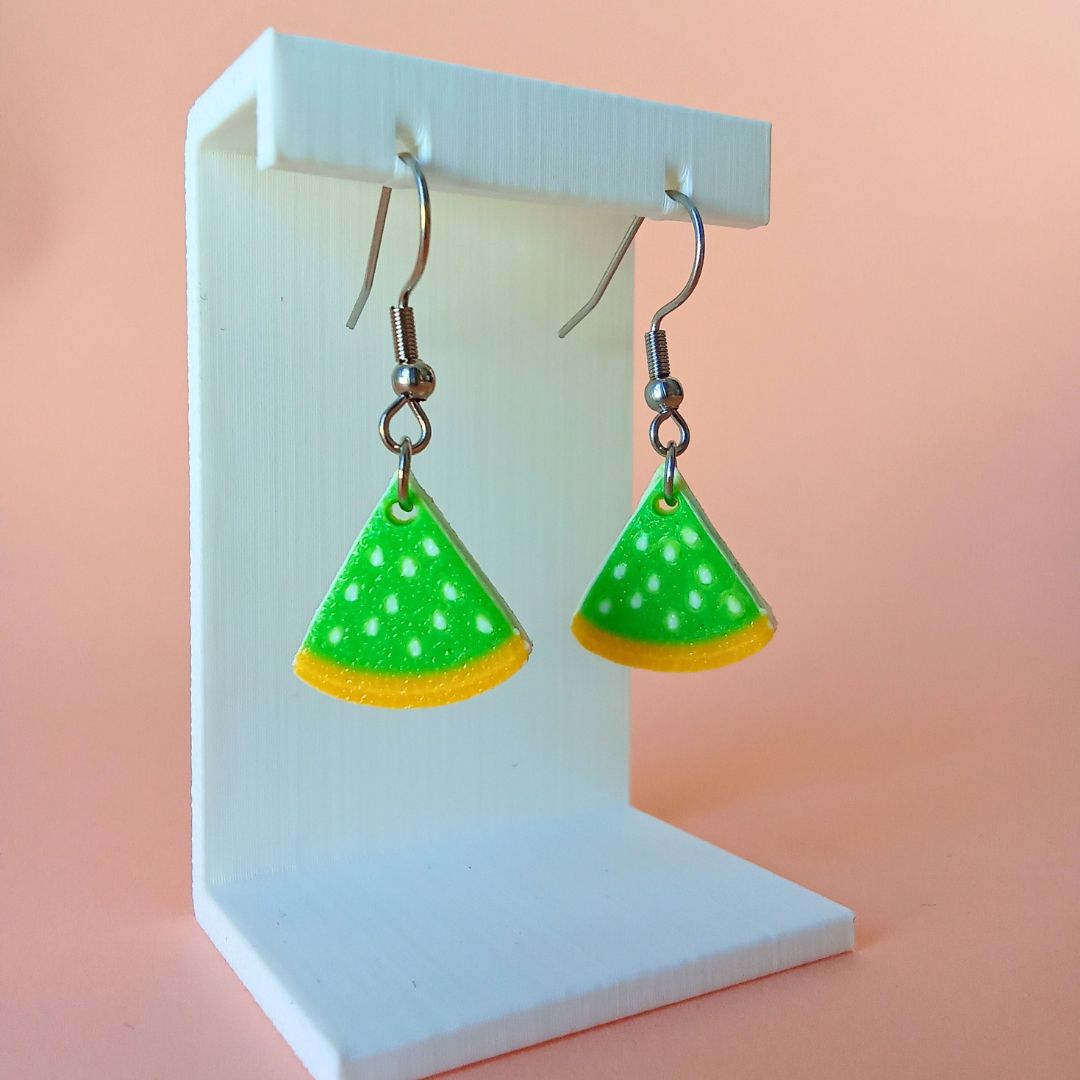 Pendientes 3D "Melón"