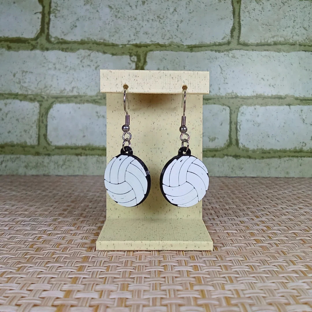 Pendientes 3D "Pelota voleibol" - Product Image