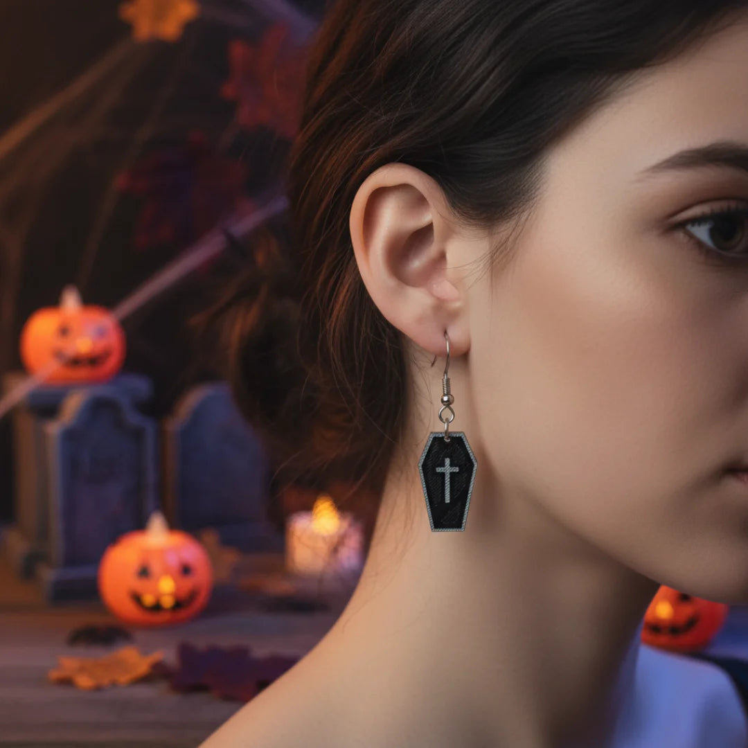 Pendientes 3D "RIP" - Product Image