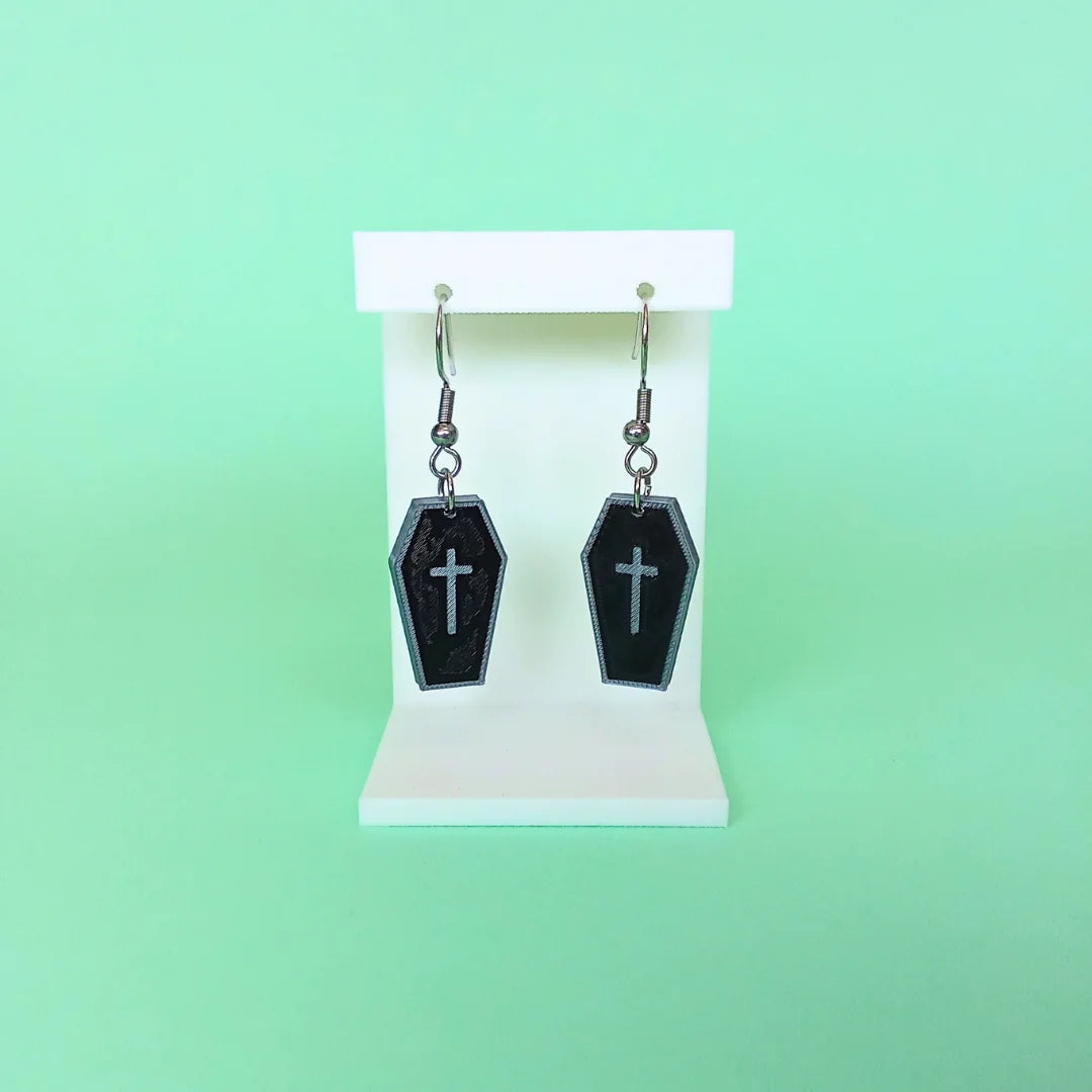 Pendientes 3D "RIP" - Product Image