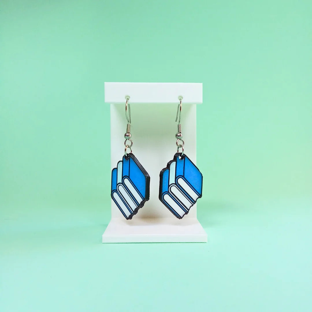 Pendientes 3D "Sesión de lectura" - Product Image