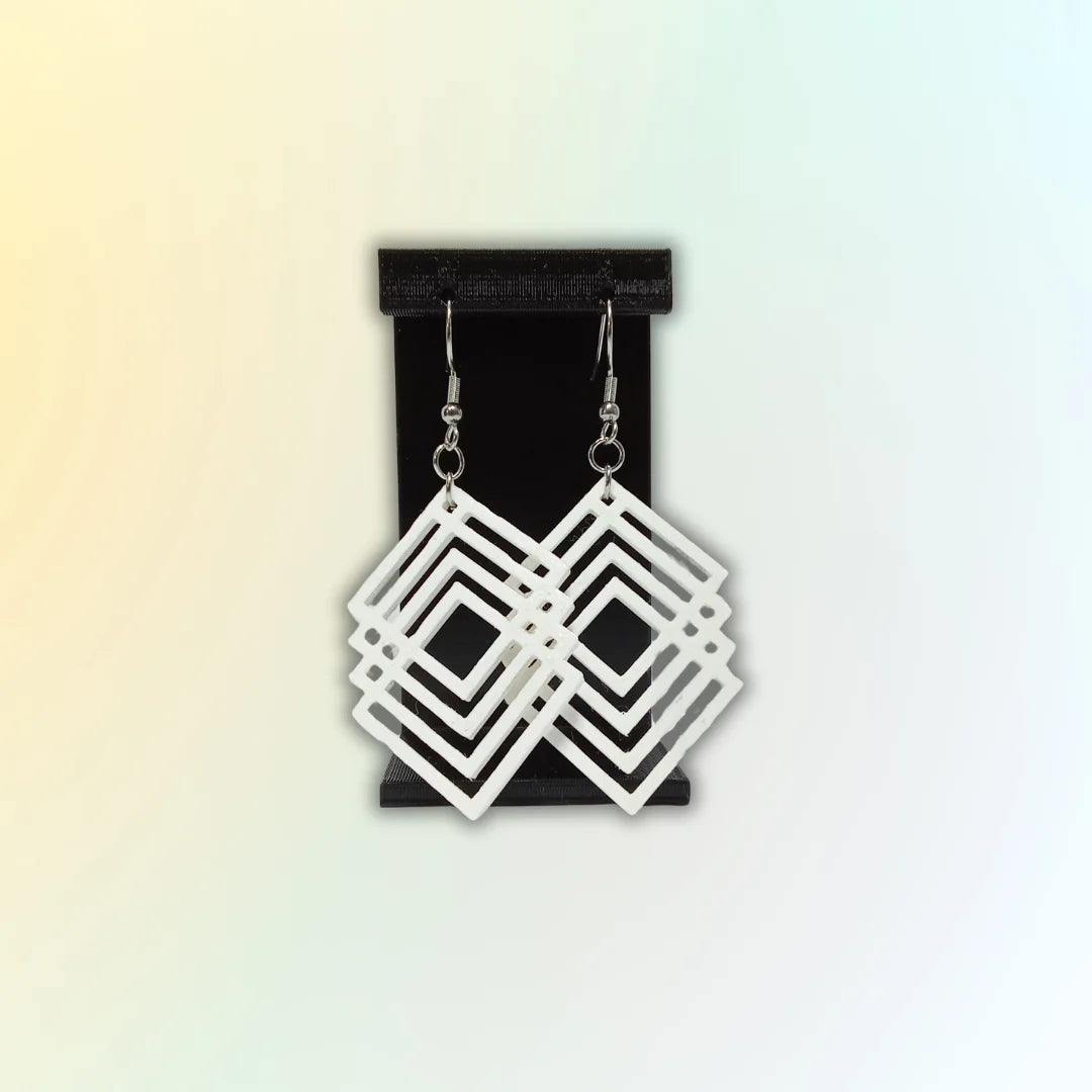 Pendientes 3D "Square harmony" - Product Image