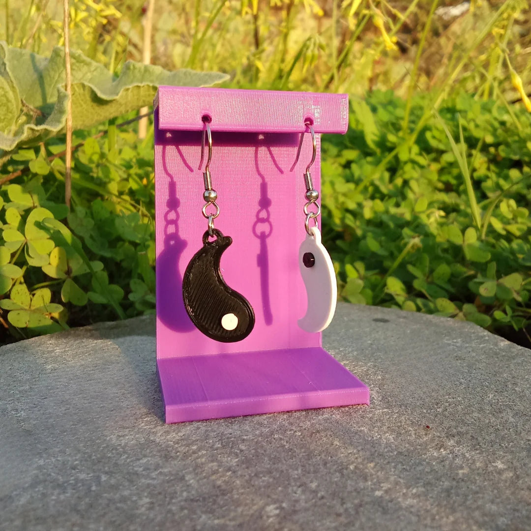 Pendientes 3D "Yin yang" - Product Image