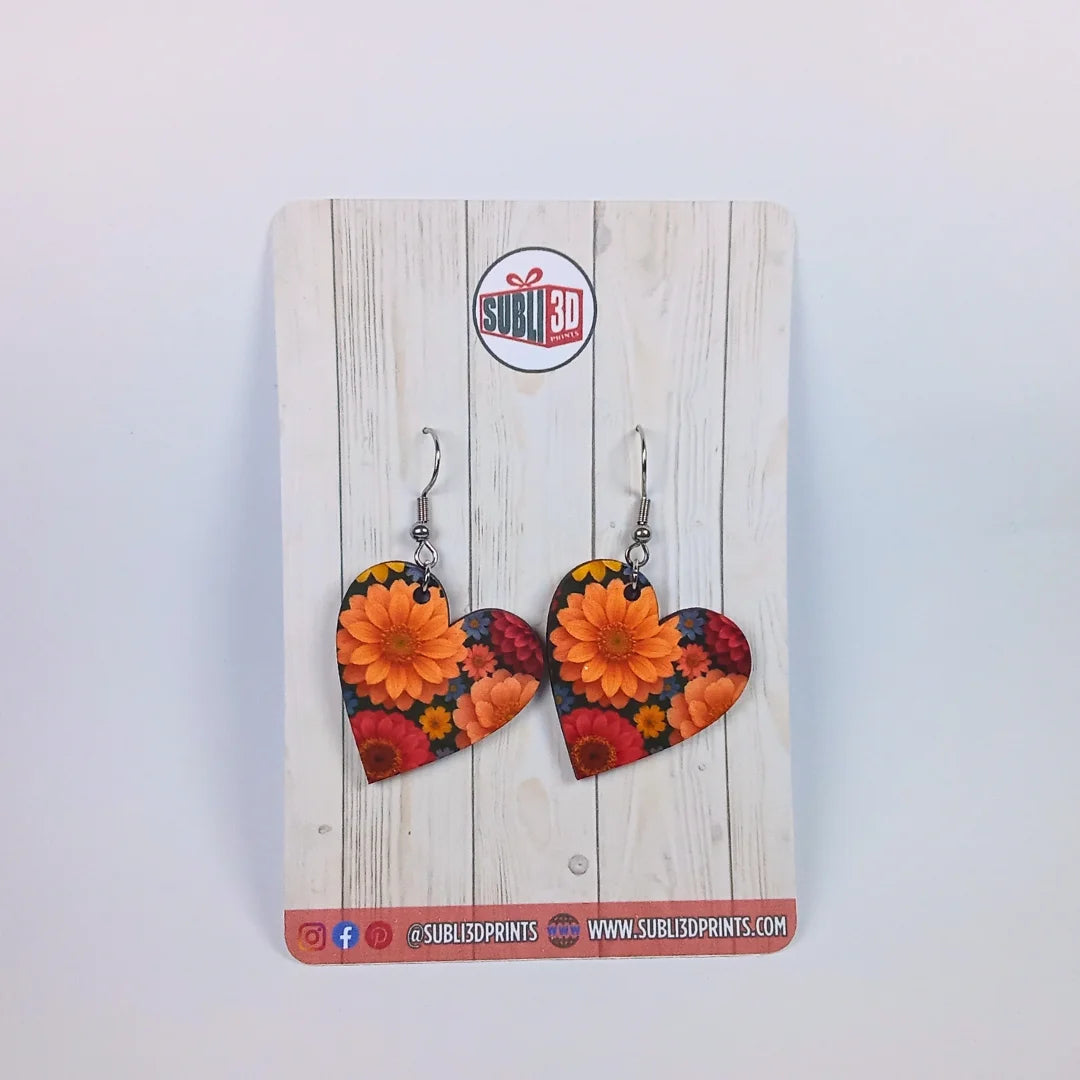 Pendientes "Flowers heart" - Product Image