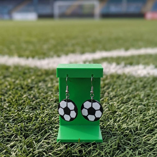 Pendientes 3D "Pelota Fútbol"