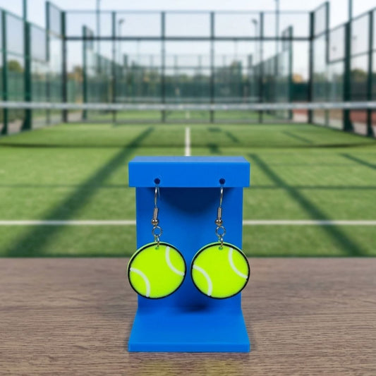 Pendientes 3D "Pelota tenis o pádel"