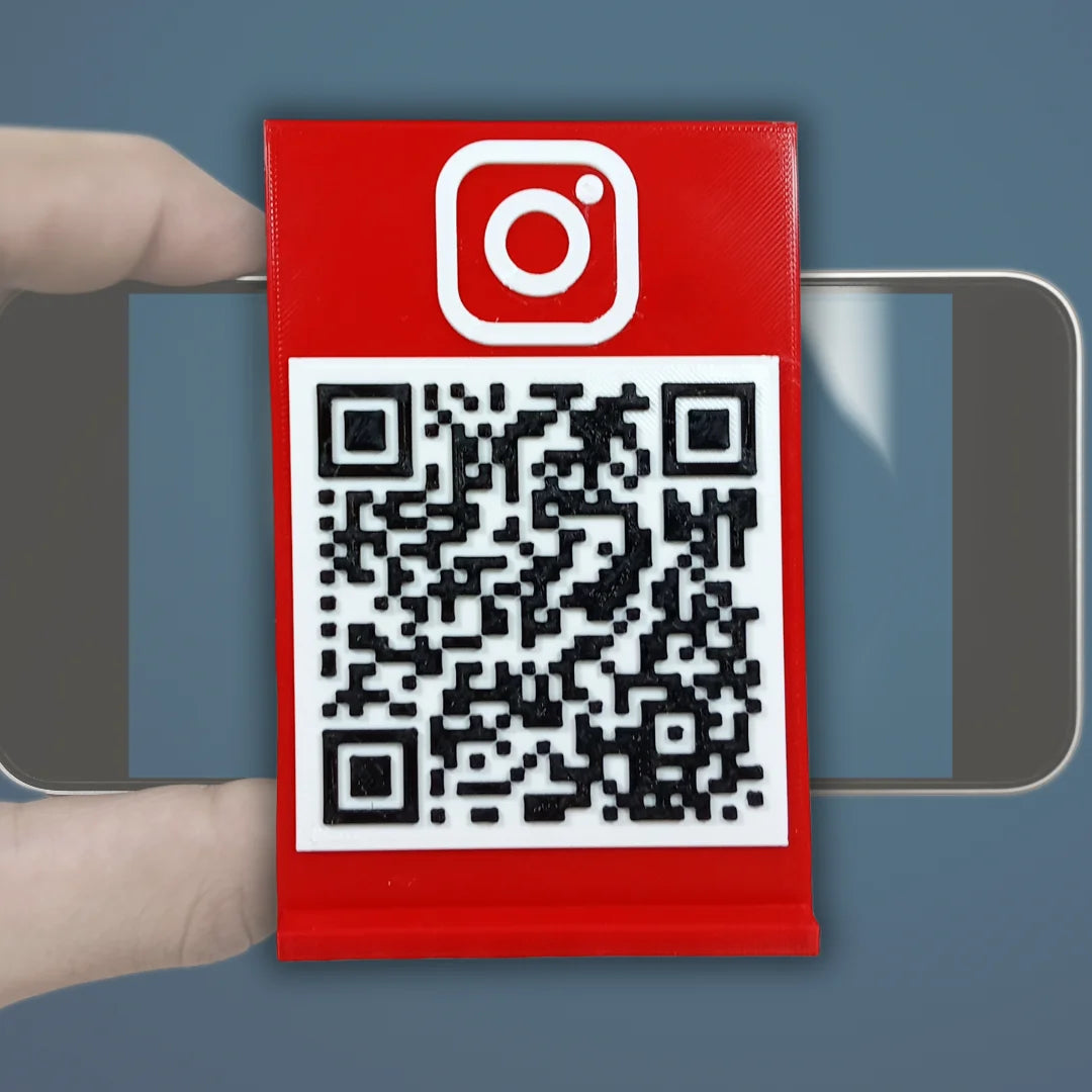 Placa expositor con código QR personalizado - Product Image