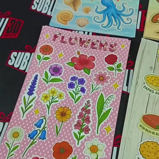 Hoja de Pegatinas varios diseños