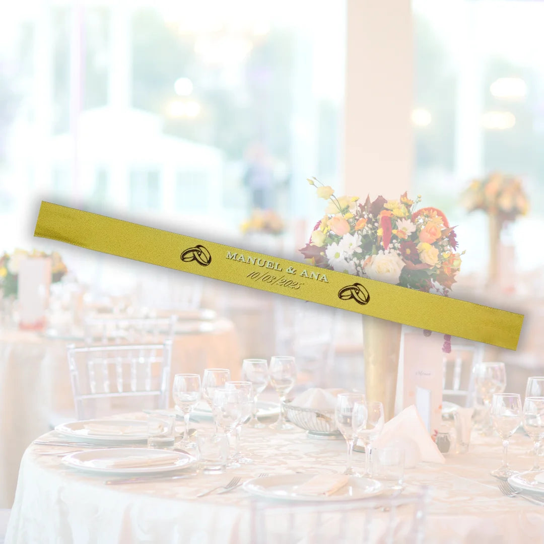 Pulseras de tela personalizadas para Boda - Product Image