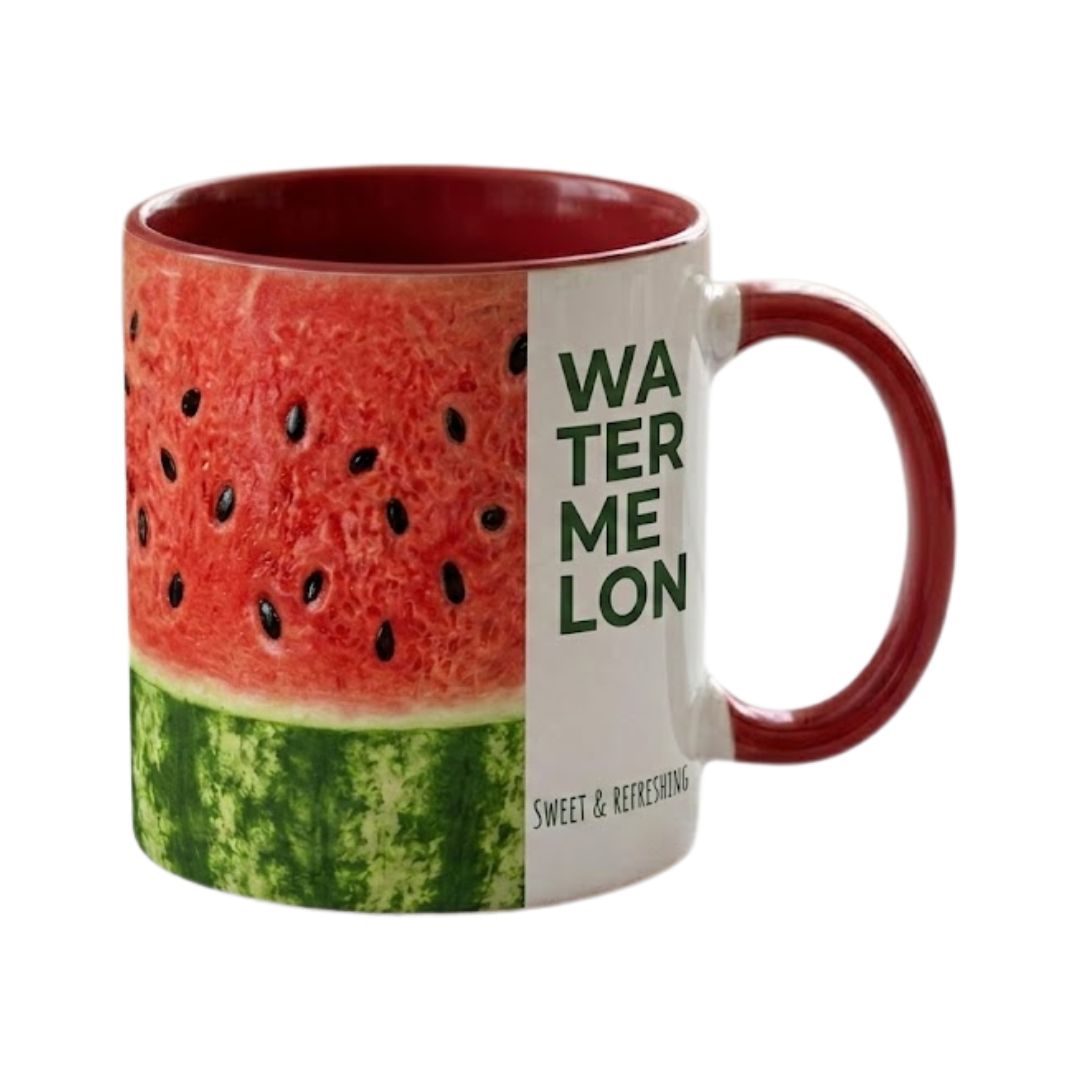 Taza bicolor roja "Sandía"