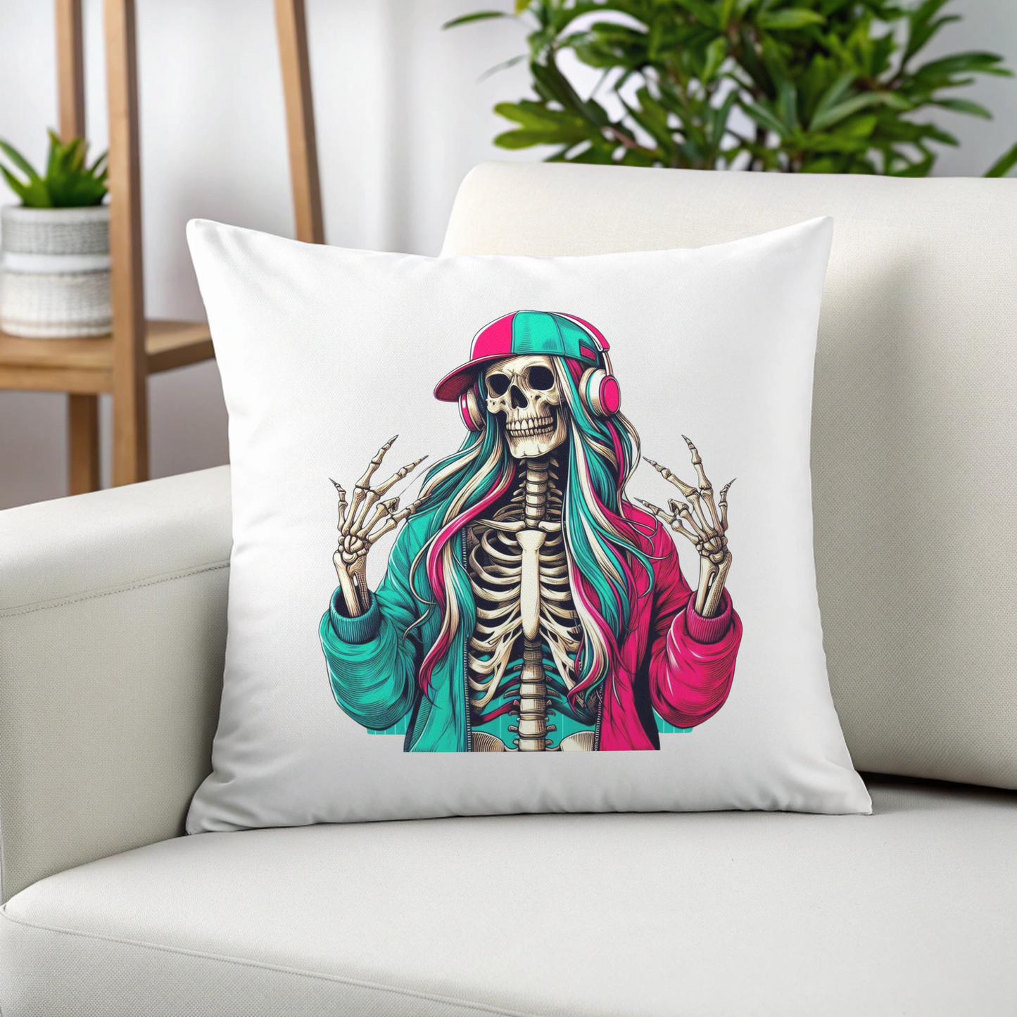 Cojín cuadrado Colección "Skeleton swag" varios diseños