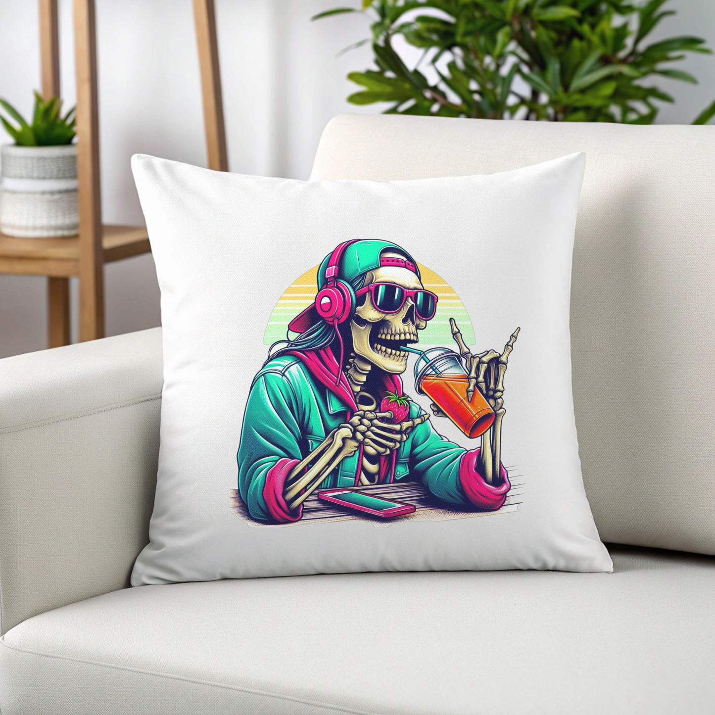 Cojín cuadrado Colección "Skeleton swag" varios diseños